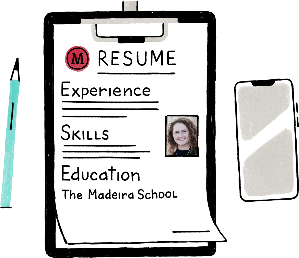 illustration of a resume